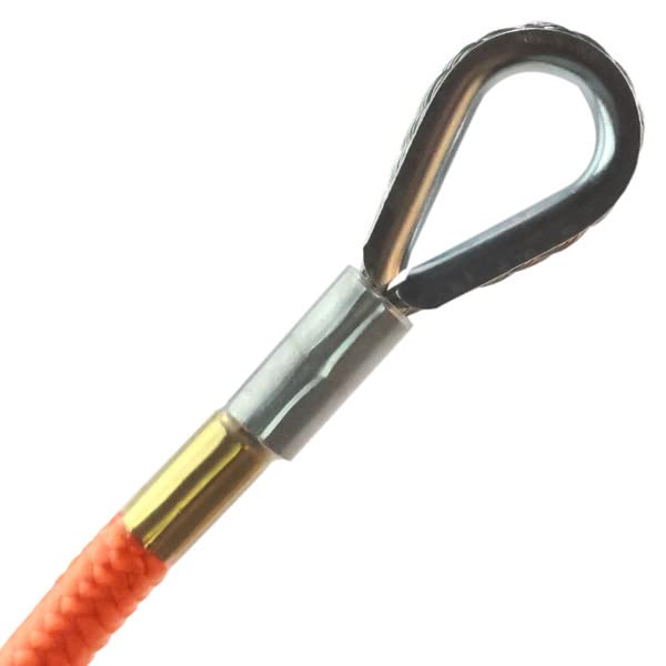 Better Grab Steel Core Flipline Kit (1/2 inch x 10 feet) - Adjustable Tree Lanyard, Low Stretch, Cut Resistant for Fall Protection, Arborist, Tree Climbers
