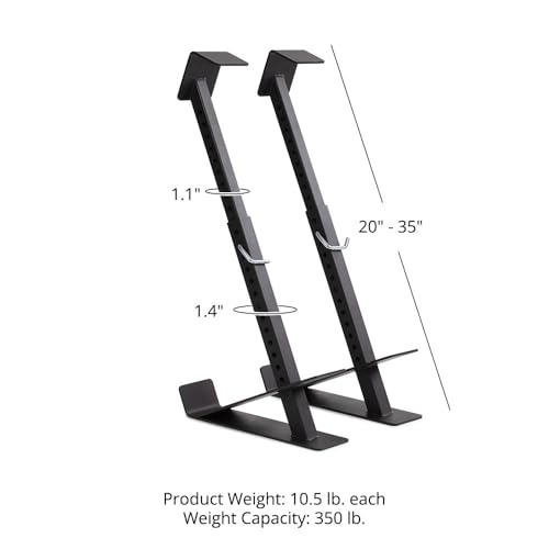 Titan Fitness Eccentric Hooks, Fully Adjustable 20" - 35" Steel Hook Barbell Attachment, Overload Lifting for Explosiveness, Fits Olympic-Sized Weight Plates, Weight Releasers - style: Ecccentric Base Unit
