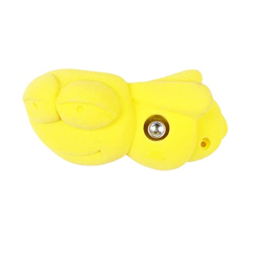 Atomik Rock Climbing Holds Bolt-On Bee in Yellow