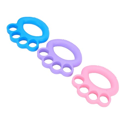 Emoshayoga Hand Grip Strengthener 3pcs Finger Exerciser Set Portable Design for Climbers Athletes TPE 10lbs 20lbs 30lbs