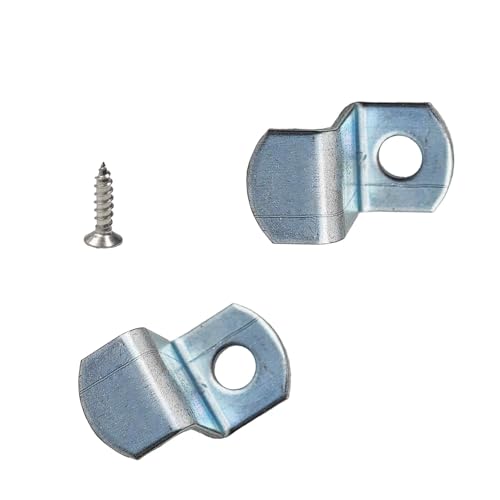 15PCS 1/2" Canvas Clips for Picture Framing, Offset Mounting Hardware with Screws for Art and Mirror Installation - size: 1/2"