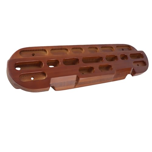 Naroote Wooden Hangboard, Climbing Fingerboard for Grip Strengthening & Pull Up Training, Various Lengths & Depths of Finger Holds for Comfort & Safety