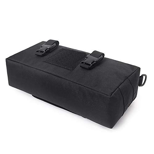 ACEXIER Outdoor Climbing Bags Waterproof Tactical Accessories Shoulder Bag 600D Nylon Molle Camping Pack Hiking Waist Bag - color: Black