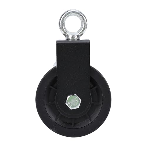 Focket Cable Pulley Wheel, Silent Bearings 360 Degree Rotation 440 Lbs Load Capacity Pulleys For Gym Equipment, Silent Pulley With Metal Bracket For DIY Fitness Systems Lat Pulldown