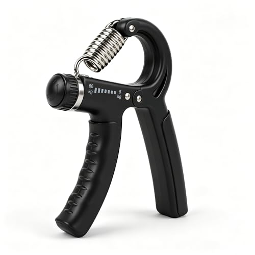 Xylsotyr Adjustable Hand Grip Strengthener 11-132 LBS (5-60KG), Portable Forearm Trainer & Finger Exerciser for Athletes, Musicians, Climbing & Injury Recovery