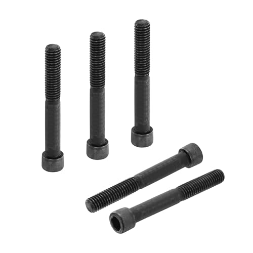 PATIKIL 3/8"-16 x 2-3/4 Socket Head Cap Screws Bolts, 10Pcs Carbon Steel Hex Head Metric Screws for Door Road Bicycle Mountain Bike Auto Ship Communication Equipment, Black - size: 3/8"-16 x 2-3/4