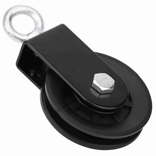 Fitness Equipment Bracket Pulley Mute Hanging Wheel DIY Support PP Iron Plate Wheel Set