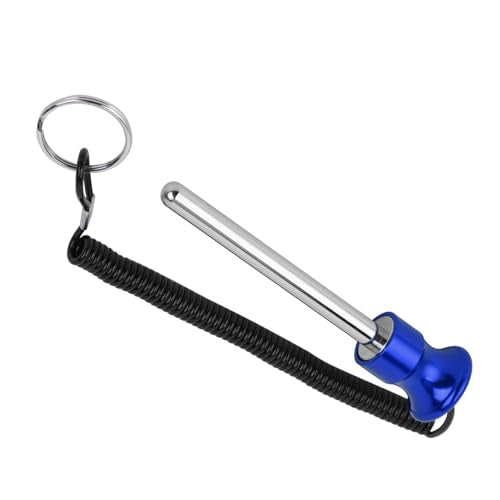 Weight Stack Pin, Gym Pin Loading Pin Aluminium Alloy Head with Pull Rope for Strength Training - color: Blue