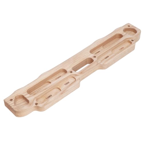 CHICIRIS Hangboard Training Board, Wooden Rock Climbing Training Equipment for Finger Strength and Grip, with Anti Slip Texture for Beginners and Advanced Climbers