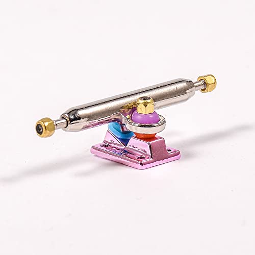 Fingerboard Trucks with Upgraded Urethane Bushings and Pivot Cup,34mm 32mm Width,Normal Kingpin (Pink, 34mm) - color: Pink, size: 34mm