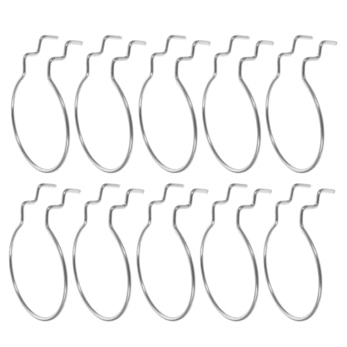 12Pcs Silver Metal Pegboard Hooks Double Wire Cup Holder Peg Hooks for Garage Shop Storage and Wall Hanging Board Organization