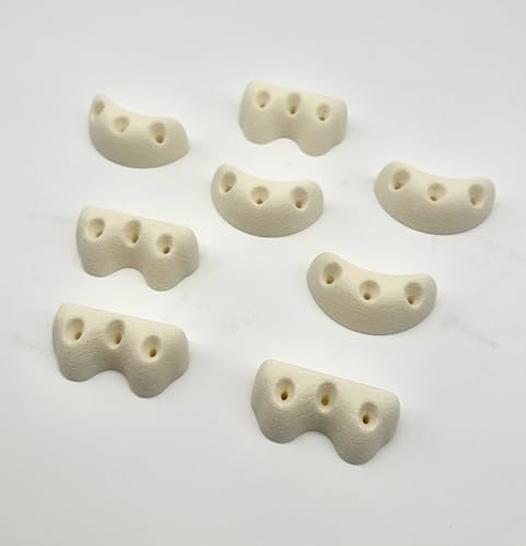 Glow in The Dark Screw-on Rock Climbing Holds Set of 8 Easy to Grab Climbing Holds for Kids Swing Sets Kids Playrooms Home Climbing Walls. Friendly Textured Kids Climbing Holds.