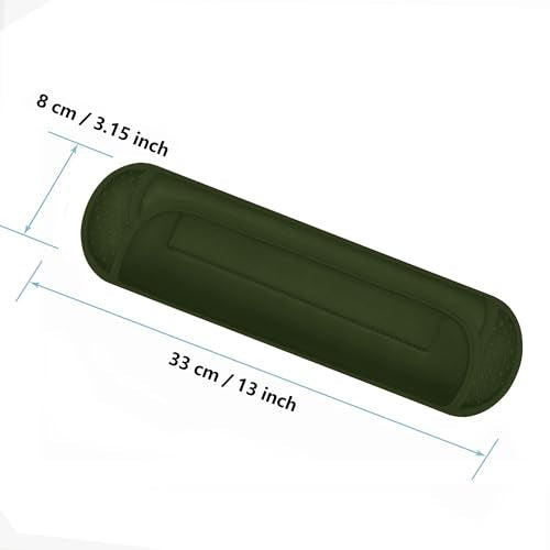 ZINZ Ultra Thick & Breathable Universal Shoulder Pad Cushion for Bag - Long & Comfort - color: Army Green