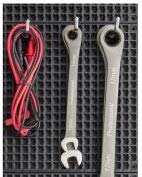 Ascend Tools Accessories for Organizer Genie Pegboards to Scale Up Organized Workspace (Metal Hooks 2 inch/50 mm - 10 Pieces) - style: Metal Hooks 2 inch/50 mm - 10 pieces per pouch