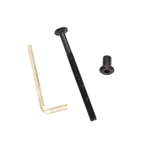 10-Pack M6 x 75mm Black Socket Cap Screws Barrel Nuts Kit for Crib Furniture Bed - size: M6 x 75mm (10 pcs)