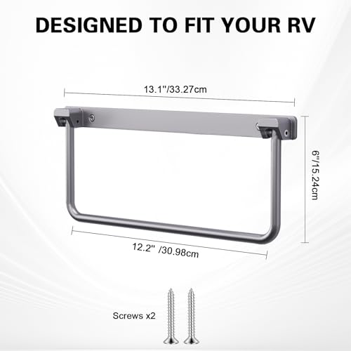 SKTYANTS 12 Inch Wall Mounted RV Shoe Rack Foldable Aluminum Shelf Camper Trailer Shoe Holder Organizer with Screws Accessories (4 Pack) - color: 4 Pack