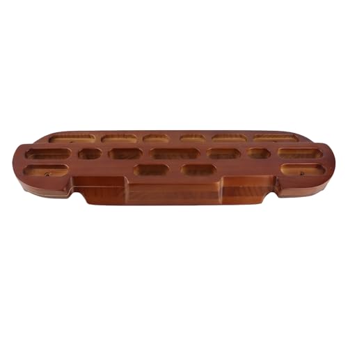 RiToEasysports Wooden Hangboard, Climbing Fingerboard for Grip Strengthening and Pull Up Training, with Various Lengths and Depths of Finger Holds for Comfort and Safety