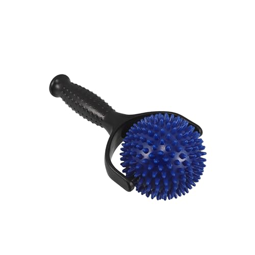 Alipis Large Spiky Ball Yoga Pilates Massage Stick, Handheld Muscle Roller for Shoulder and Calves, Portable Back Stretching Rod for Workout and Muscle Knot Relief