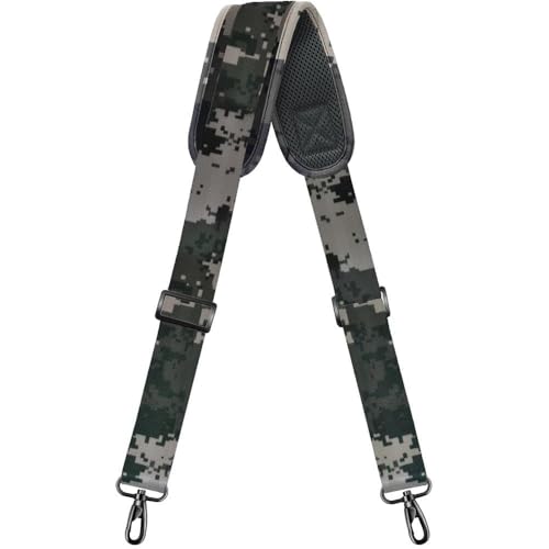 Bag Shoulder Strap, Padded Adjustable Shoulder Strap Replacement - color: Camouflage Gray, size: 57"