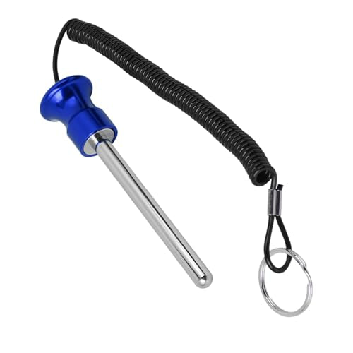 Weight Stack Pin, Gym Pin Loading Pin Aluminium Alloy Head with Pull Rope for Strength Training - color: Blue