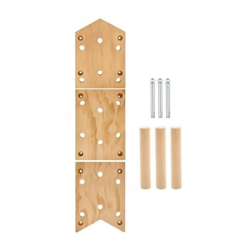 Climbing Board Wooden Pegboard Strength Training Upper Body Workout Smooth Polished Surface Design Suitable for Home or Garage Use - style: Style B