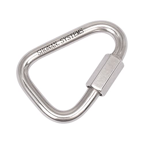 SHONAN Delta Quick Link, Large Stainless Steel 3.5 Inch Triangle Quick Links Heavy Duty Triangle Carabiners Marine Grade, 1 Pack, 2300 Lbs Capacity - size: 3.5 Inch, 1 Pack(Marine Grade)