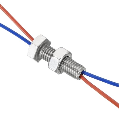 PATIKIL M10x35mm Hollow External Hexagon Screw, 2 Set Cylindrical Lamp Threading Socket Screws Through Hole Bolt with Nut 304 Stainless Steel - size: 35mm