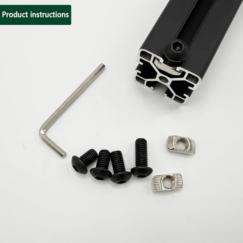 240 pcs M5 T Nut Screws Kit for 2020 2040 2080 Aluminum Extrusion, 120 pcs Black M5x8/10/12/14mm Hexagon Socket Screws and 120 pcs M5 Drop in T-Nuts with 1 pcs Hex Wrench - style: 240pcs 20 Series Screws Kit Black B