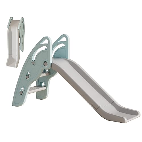 Toddler Slide Large Play Climber Slide PlaySet with Extra Long Slipping Slope Indoor Slide Kids Slide Toddler Playground Toddler Slide Outdoor Toys for Toddlers (Blue) - color: Blue