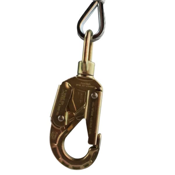 Better Grab Steel Core Flipline Kit (1/2 inch x 10 feet) - Adjustable Tree Lanyard, Low Stretch, Cut Resistant for Fall Protection, Arborist, Tree Climbers