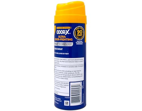 Dr. Scholl's ODOR-FIGHTING SPRAY POWDER, 4.7 oz - Instant Odor Destroyer - All-Day Protection - Freshens Feet & Shoes (Pack of 2)