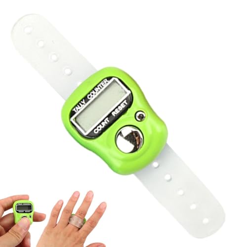 Finger Counter - Finger Clicker Counter | Adjustable Finger Tally Counter | Resettable Lap Counter | Portable LCD Digital Display Tally Counter | Digital Handheld Tally Counter for Golf, Lap