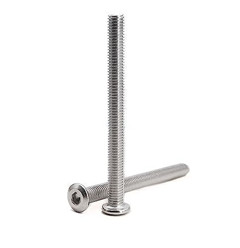 6pcs M8 x 100mm Rivet Countersunk Socket Cap Allen Head Bolts Screws Connecting for Furniture, 304 Stainless Steel - size: 6pcs M8 x 100mm