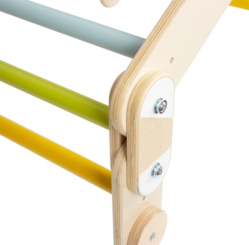 small foot Triangle-Wall Climbing 2in1 Adventure, Wood, 4 Adapters, Movement, from 2 Years 12625, 150 x 64 x 10 cm