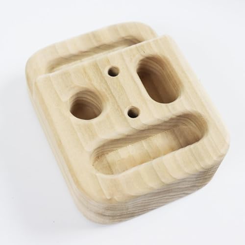 Climbing Hangboard Wooden Fingerboard Training Set (2 Boards + Rope) for Rock Climbing & Pull Up Strength