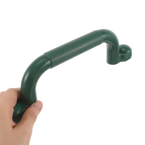 1 Pair Playground Safety Handles - Non-Slip Plastic Kids Playground Grab Handles - for Playhouse, Treehouse, Climbing Frame, Jungle Gym, Swing Set Green - color: Green
