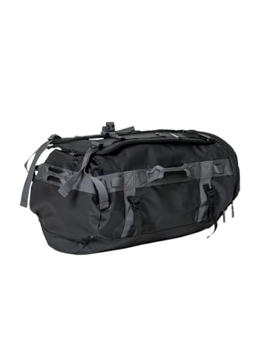 FUJI Unisex Convertible Duffle Backpack, Water-Resistant (Not Waterproof), Multi-Functional Luggage Gym Bag for Men and Women - color: Black/Graphite