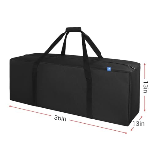 COOLBEBE 36-Inch Large Travel Duffle Bag, 100L Heavy Duty Luggage for Sports Equipment, Camping & Moving, Water Resistant, Black - size: 36" x 13" x 13"