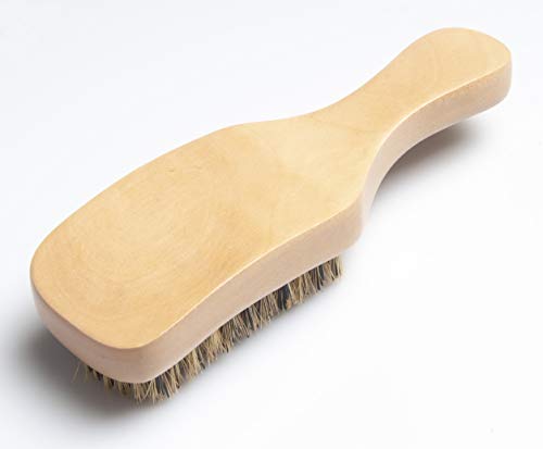 Diane Hard Reinforced Boar Curved Club Wave Hair Brush for Styling and Wave Maintenance, Perfect for Short Cuts, Fades, and Thick, Tight Curls
