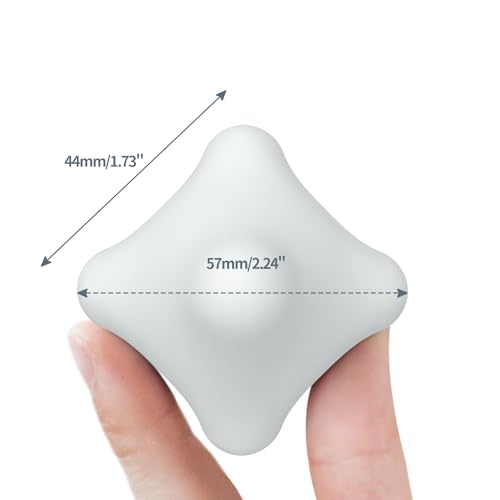 AWINNER 6-Point Trigger Point Massager Palm-Sized (2.2"), Ergonomic Grip Tool for Instant, Deep Tissue Pain Relief - Ultra-Portable Knob for Neck, Back, Shoulder & Foot