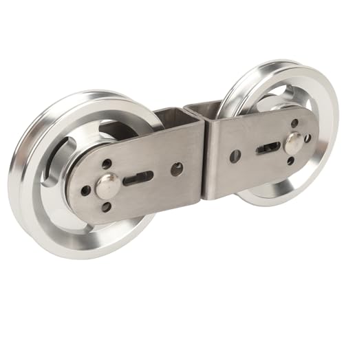 Cable Pulley System, Two Way Pulley Block, Stainless Steel Silent Bearing, Suitable for pulldown attachments on Home Fitness Equipment. - size: Aluminium