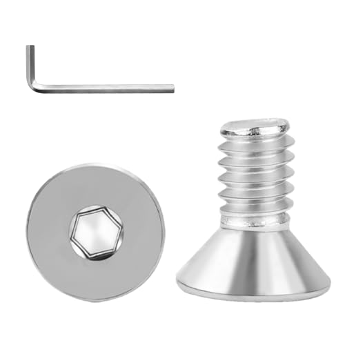 5/16-18x5/8 Flat Head Socket Cap Screws Bolts 30pcs HS/JXLS-03 | 304 Stainless Steel, UNC Coarse Full Thread, Equipped with Phillips Bit, for DIY, for Repair, Install Furniture Screws - size: 5/16-18x5/8"