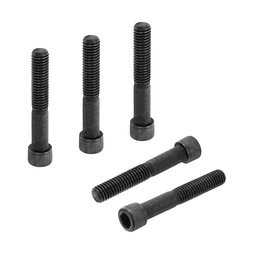 PATIKIL 3/8"-16 x 2-1/4 Socket Head Cap Screws Bolts, 10Pcs Carbon Steel Hex Head Metric Screws for Door Road Bicycle Mountain Bike Auto Ship Communication Equipment, Black - size: 3/8"-16 x 2-1/4