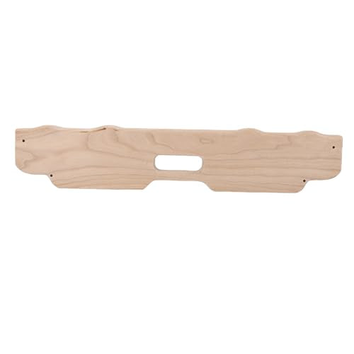 Wooden Rock Climbing Hangboard, Solid Wood Fingerboard Training Board for Bouldering Pull Up with Mounting Kit for Home Climbing Gym