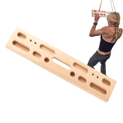 Rock Climbing Fingerboard Heavy Duty Portable Trainer | Climbing Hangboard Doorway Mount for Climbers Beginner Men Women Home Gym Indoor Fitness Workout