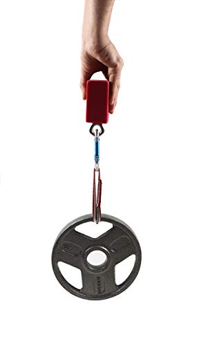 Atomik Rock Climbing Holds 2 inch Hanging Grip Training Blocks Set of 2 in Red for Grip and Strength Training