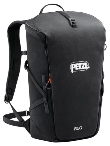 PETZL BUG Rock Climbing Backpack | For Single-Day Multi-Pitch Climbing - color: Black