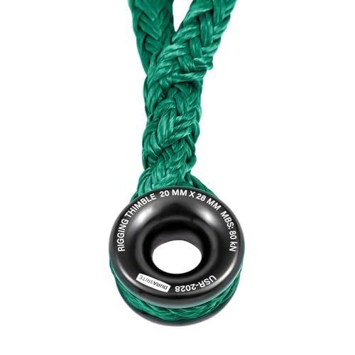 Pelican Rope Arborist Sling, USA Made 3/4" 10 FT Adjustable Rigging Block Sling with Aluminum Ring - Single-Head, 20,000 LBS MBS / 2,000 LBS WLL, 12 Strand Green Polyester, Tree Climbing Gear - style: Single-head 3/4" - 10 Ft
