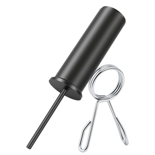CAELUM Weight Stack Pin Extender with Spring Clip, for Cable Machine 1Pack | 120LB Capacity, Solid Steel, Gym Weight Stack Pin for LAT Pulldown, Functional Trainer Home Gym, Strength Trainers