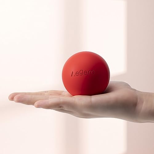 Massage Lacrosse Balls for Myofascial Release(2Pack,Red) | Yoga Deep Tissue Massage,Trigger Point Therapy and Foot Plantar Fasciitis,Muscle Soreness Massager Ball - color: Red